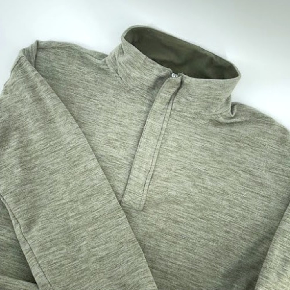 Avalanche 1/4 Zip Pullover Mens Large Olive Green Outdoor supply active Hiking